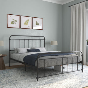 DHP Wallace Metal Bed Frame - Black - Full