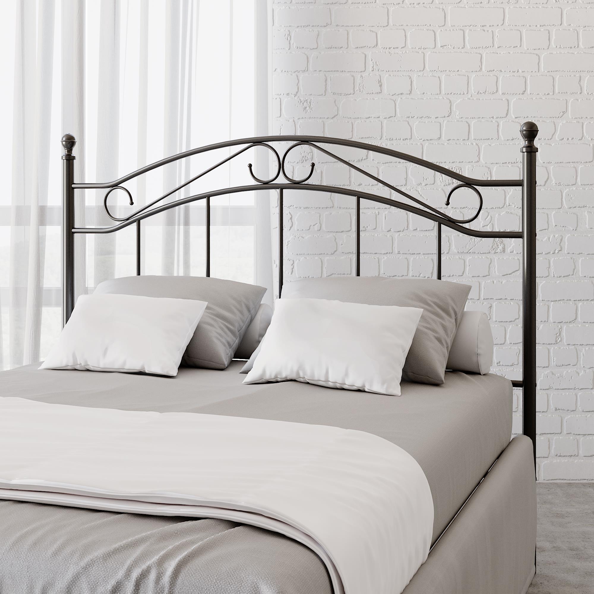 DHP Full/Queen Metal Headboard - Black - Adjustable Full/Queen
