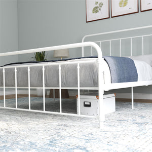 DHP Wallace Metal Bed Frame - White - Queen