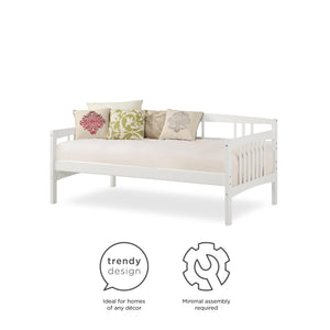 DHP Kayden Wood Daybed - White