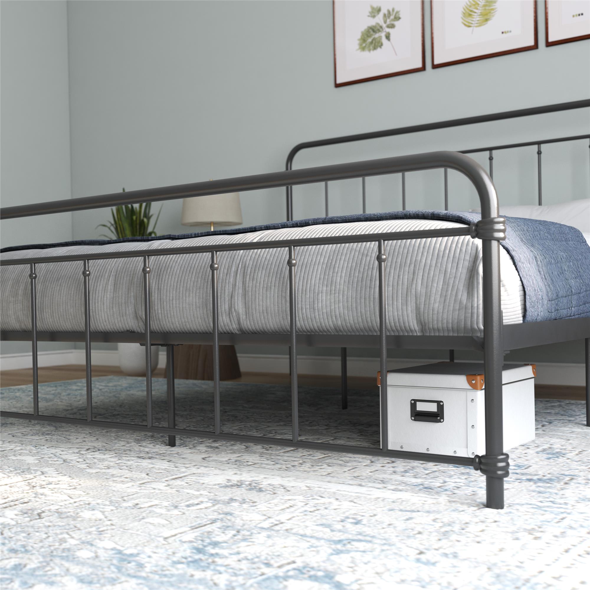 DHP Wallace Metal Bed Frame - Black - King