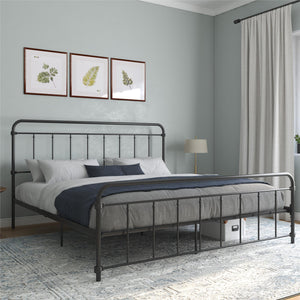 DHP Wallace Metal Bed Frame - Black - King