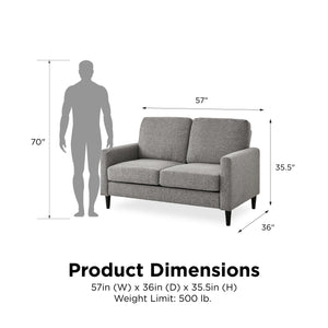 DHP Kaci Loveseat - Gray