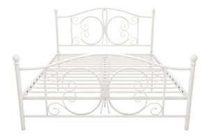 DHP Bombay Metal Bed Frame - White - Queen