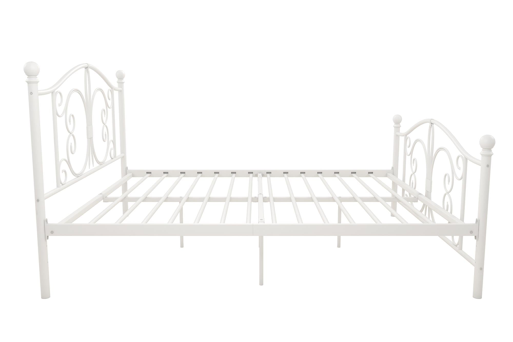 DHP Bombay Metal Bed Frame - White - Queen
