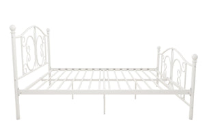 DHP Bombay Metal Bed Frame - White - Queen