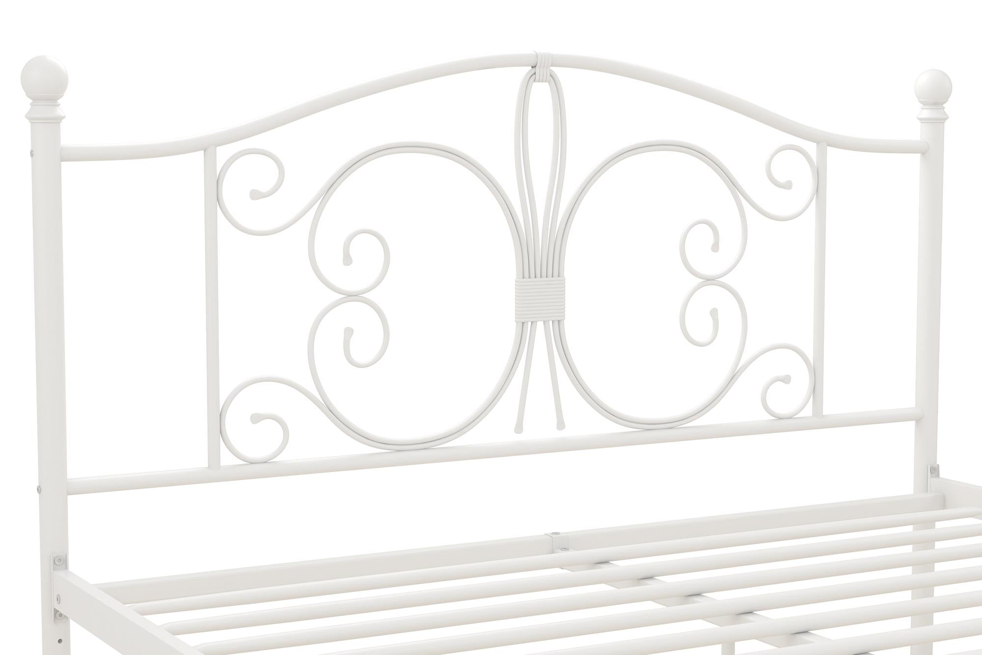 DHP Bombay Metal Bed Frame - White - Queen