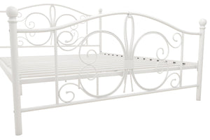 DHP Bombay Metal Bed Frame - White - Queen