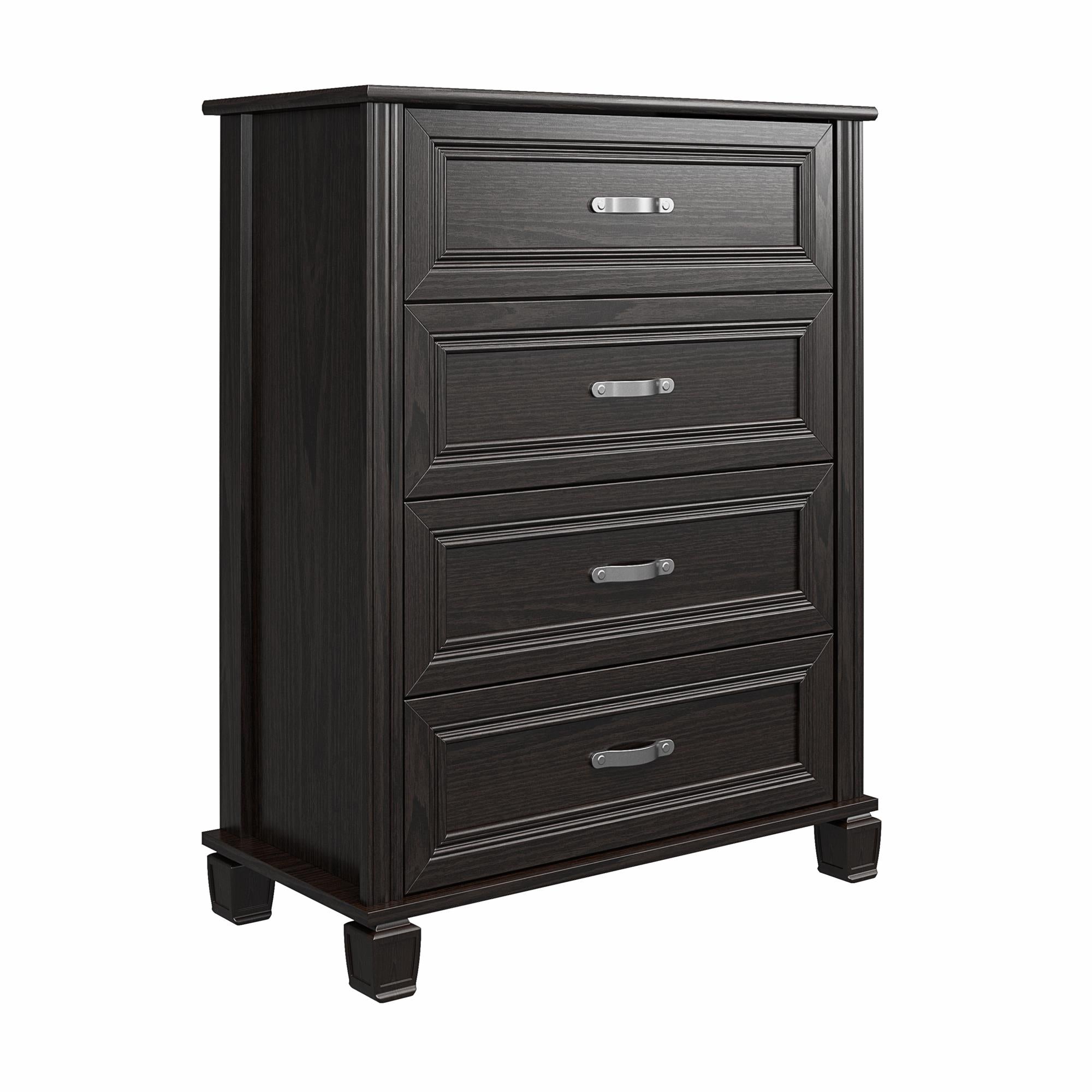 Ameriwood Home Hillview 4 Drawer Dresser - Espresso