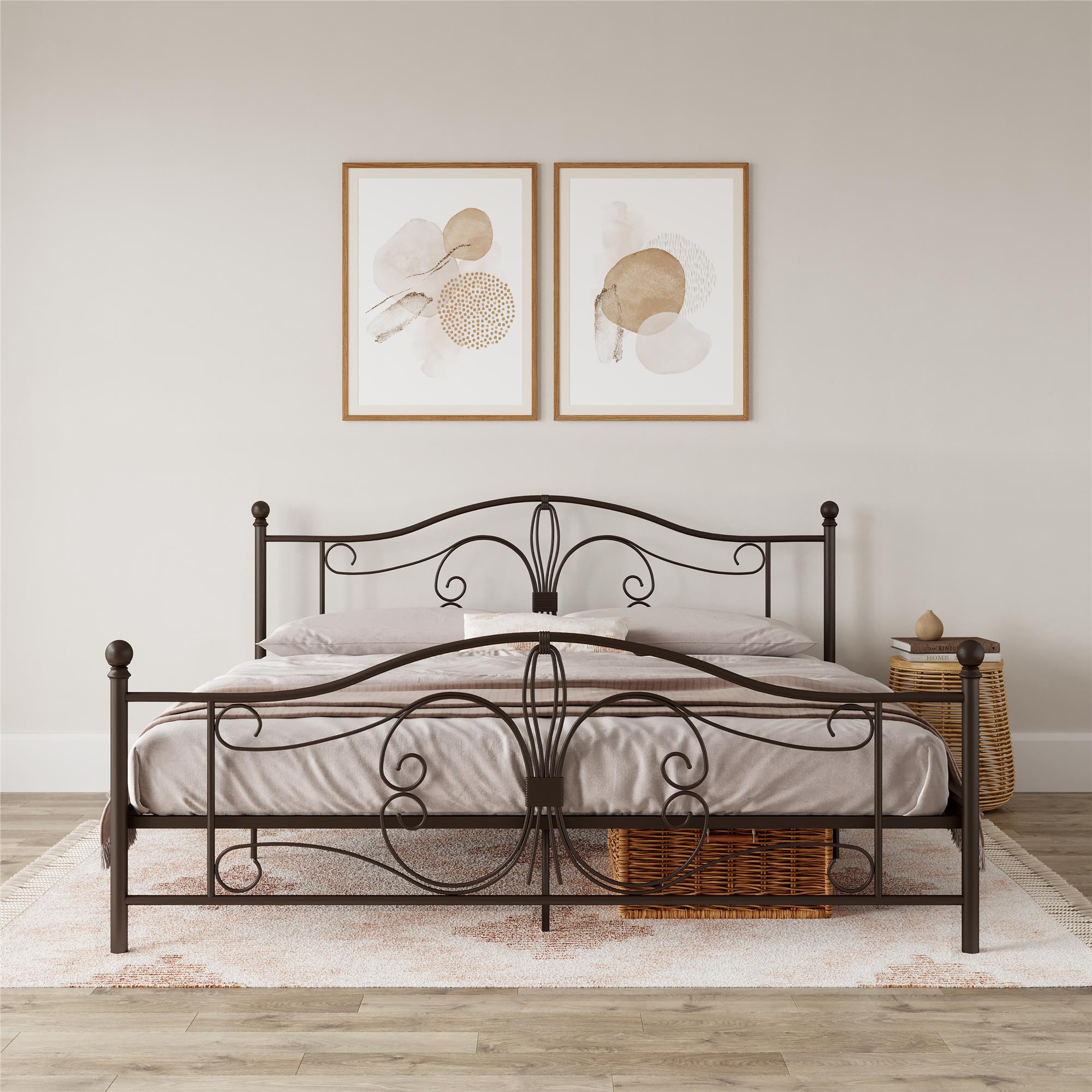 DHP Bombay Metal Bed Frame - Bronze - King