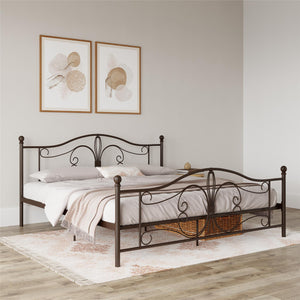 DHP Bombay Metal Bed Frame - Bronze - King
