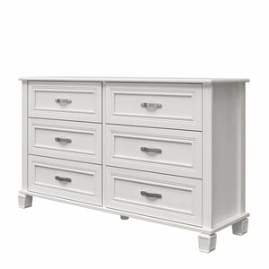 Ameriwood Home Hillview 6 Drawer Dresser - Ivory Oak