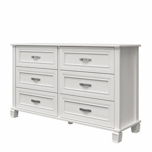 Ameriwood Home Hillview 6 Drawer Dresser - Ivory Oak