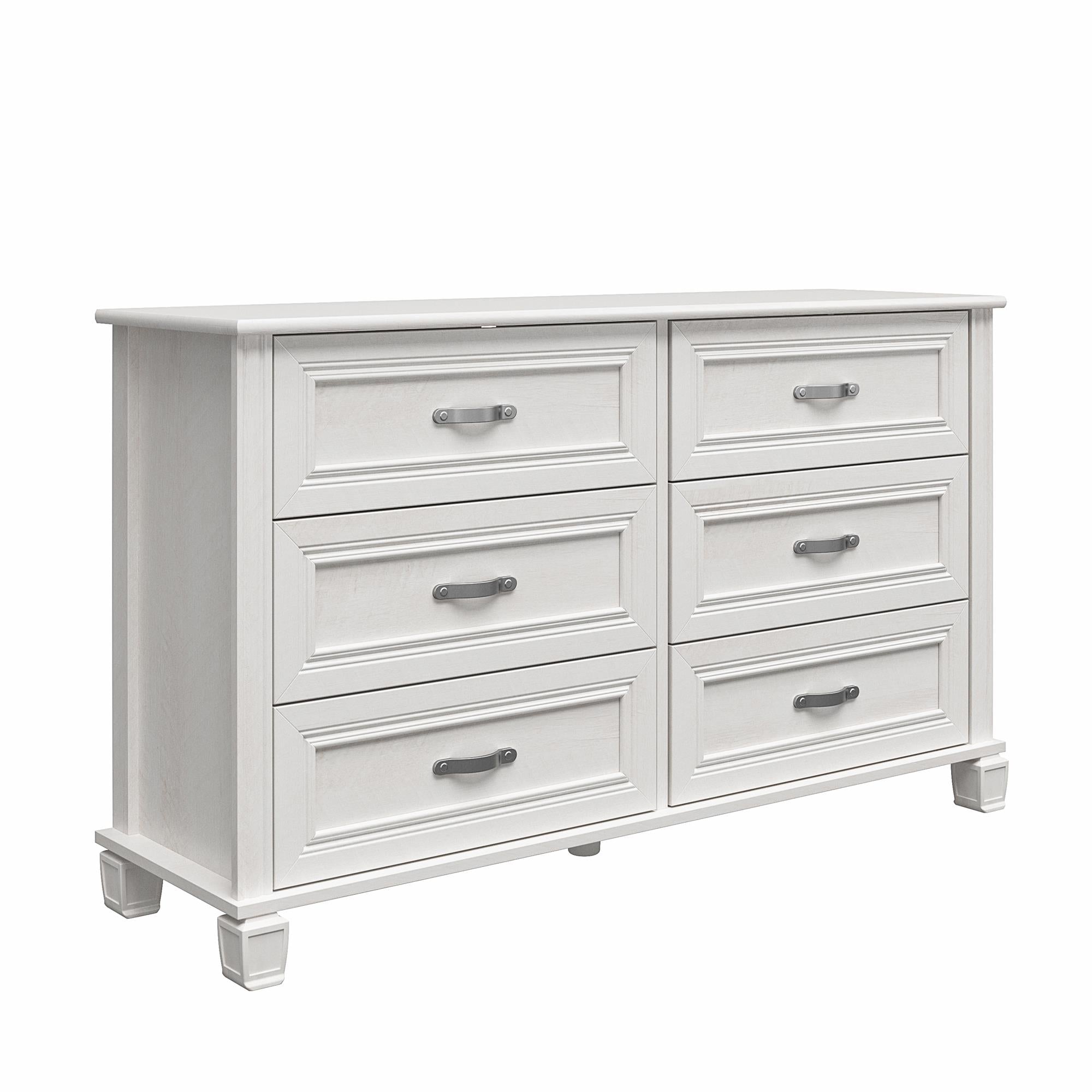 Ameriwood Home Hillview 6 Drawer Dresser - Ivory Oak