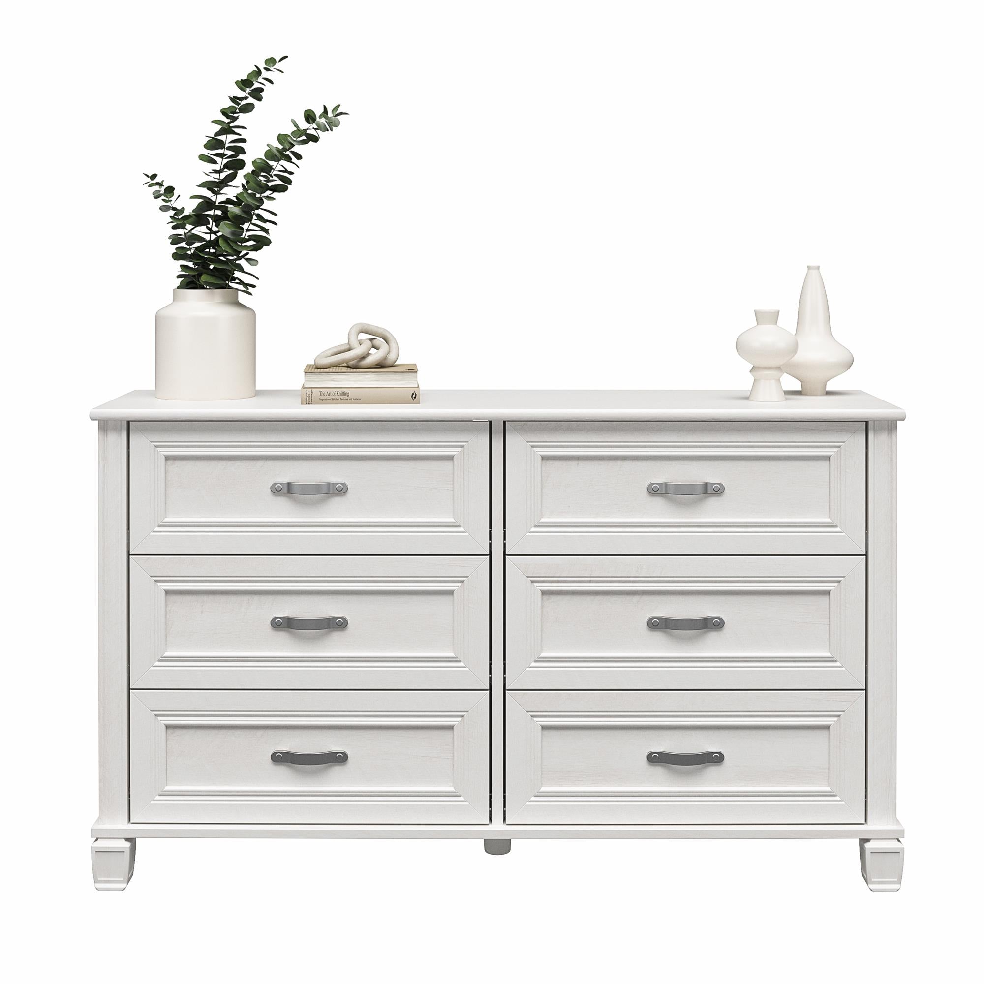 Ameriwood Home Hillview 6 Drawer Dresser - Ivory Oak