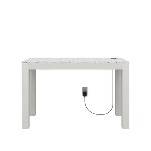 CosmoLiving Astor Desk w/ Wireless Charger - White