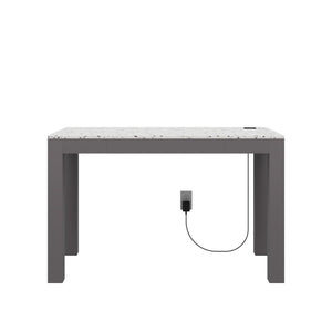 CosmoLiving Astor Desk w/ Wireless Charger - Graphite Grey