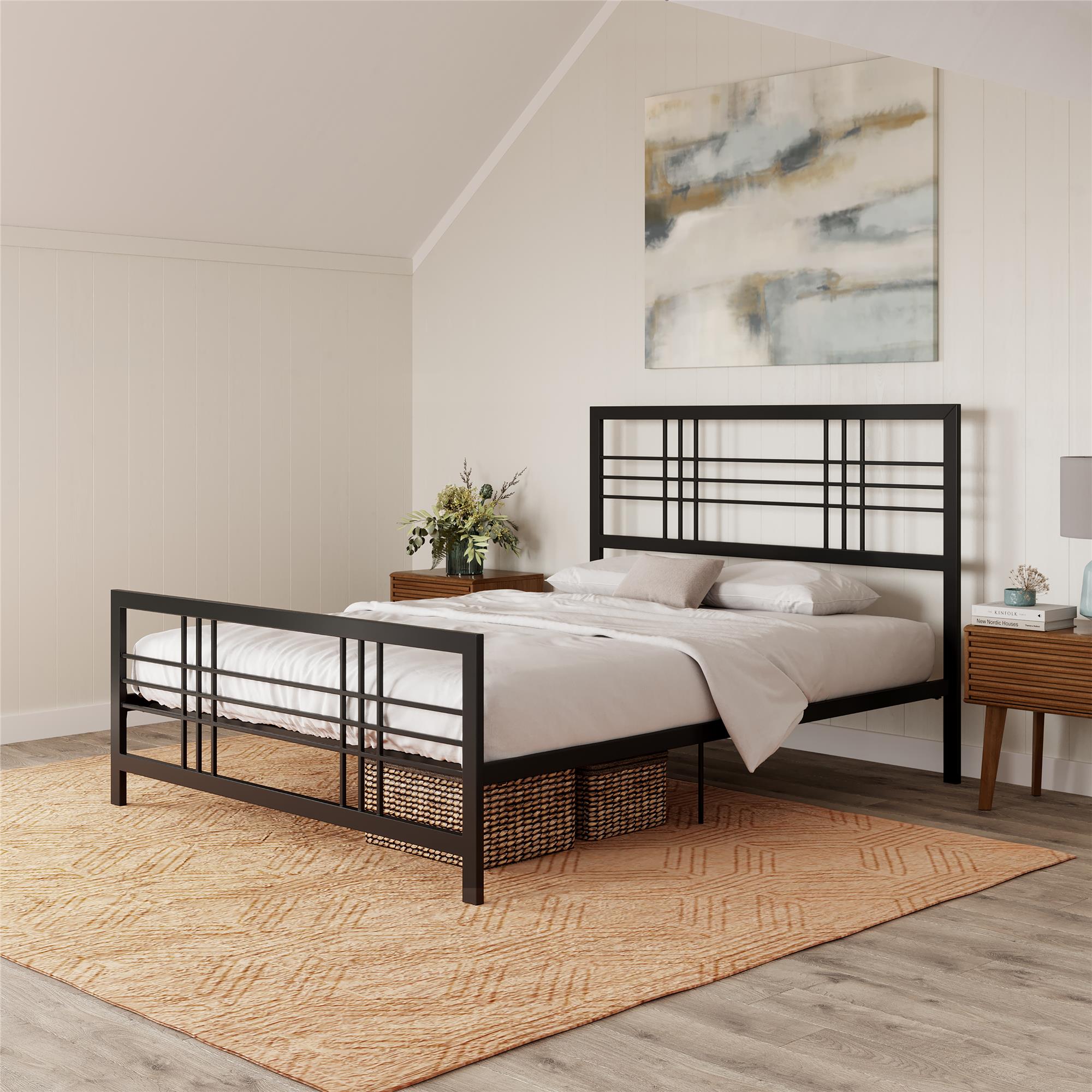 DHP Burbank Metal Bed - Black - Full