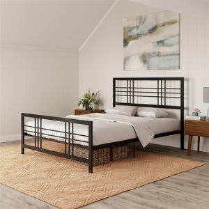 DHP Burbank Metal Bed - Black - Full