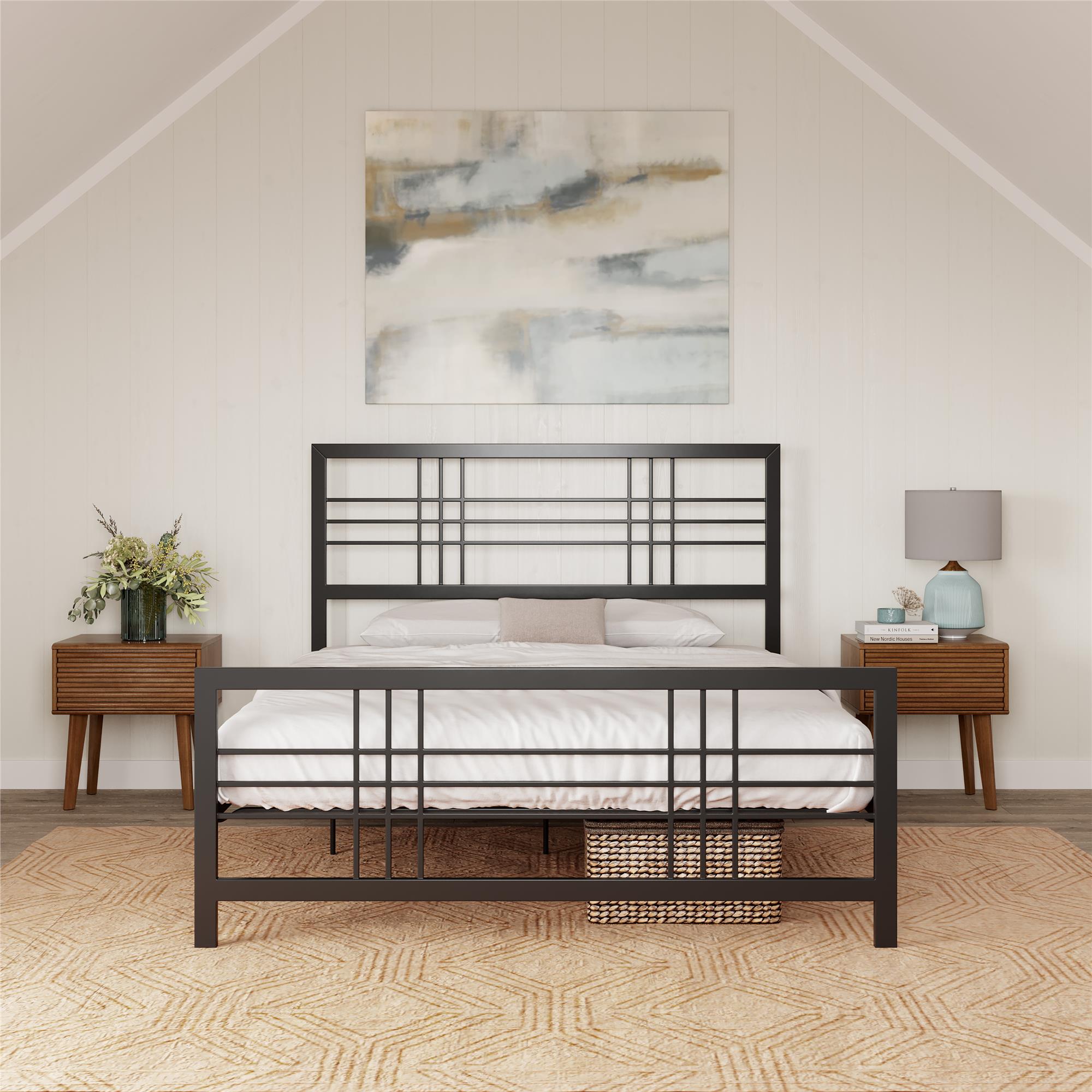 DHP Burbank Metal Bed - Black - Full
