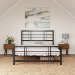 DHP Burbank Metal Bed - Black - Full
