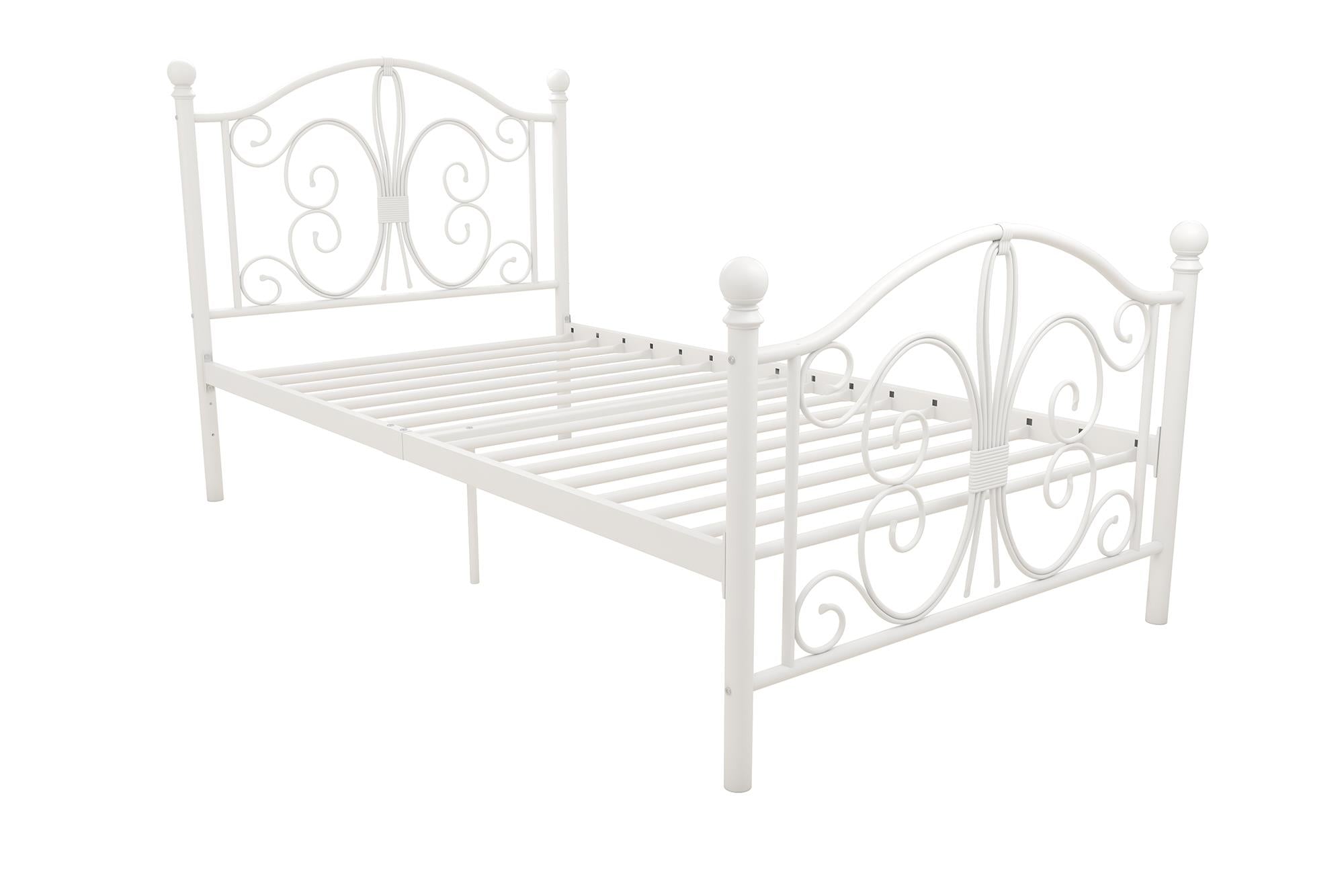 DHP Bombay Metal Bed Frame - White - Twin