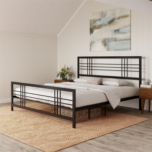 DHP Burbank Metal Bed - Black - King