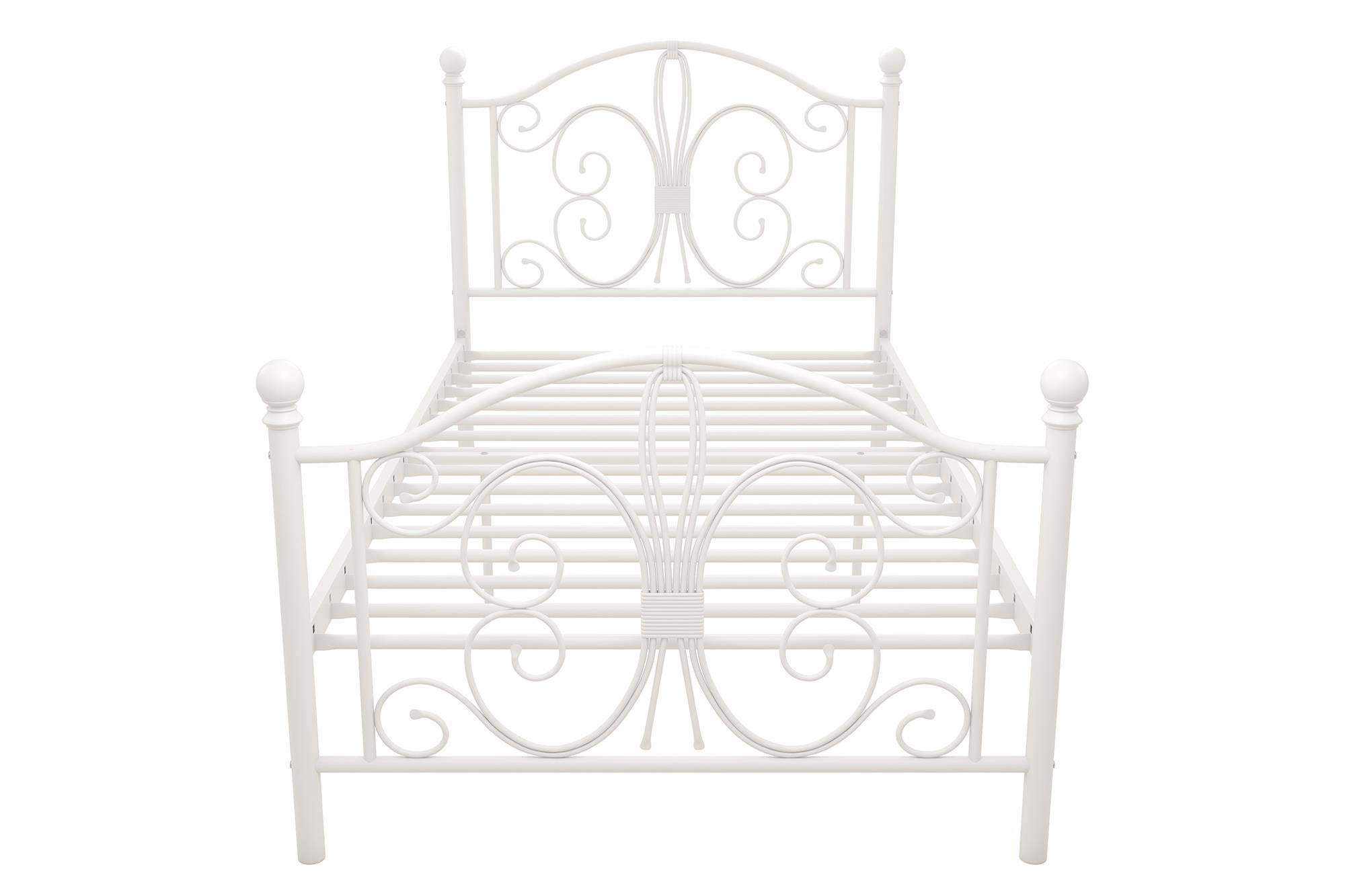 DHP Bombay Metal Bed Frame - White - Twin