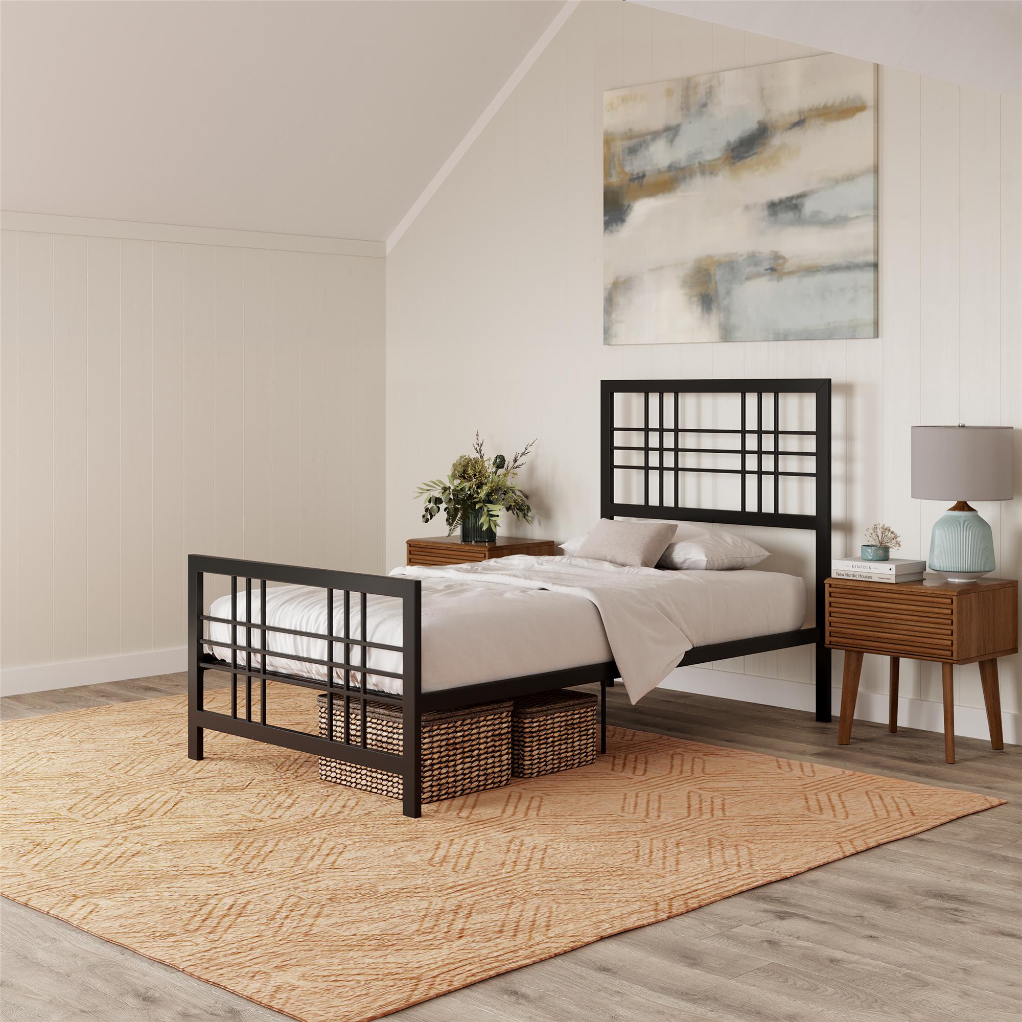 DHP Burbank Metal Bed - Black - Twin