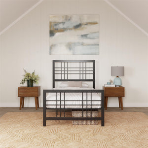 DHP Burbank Metal Bed - Black - Twin