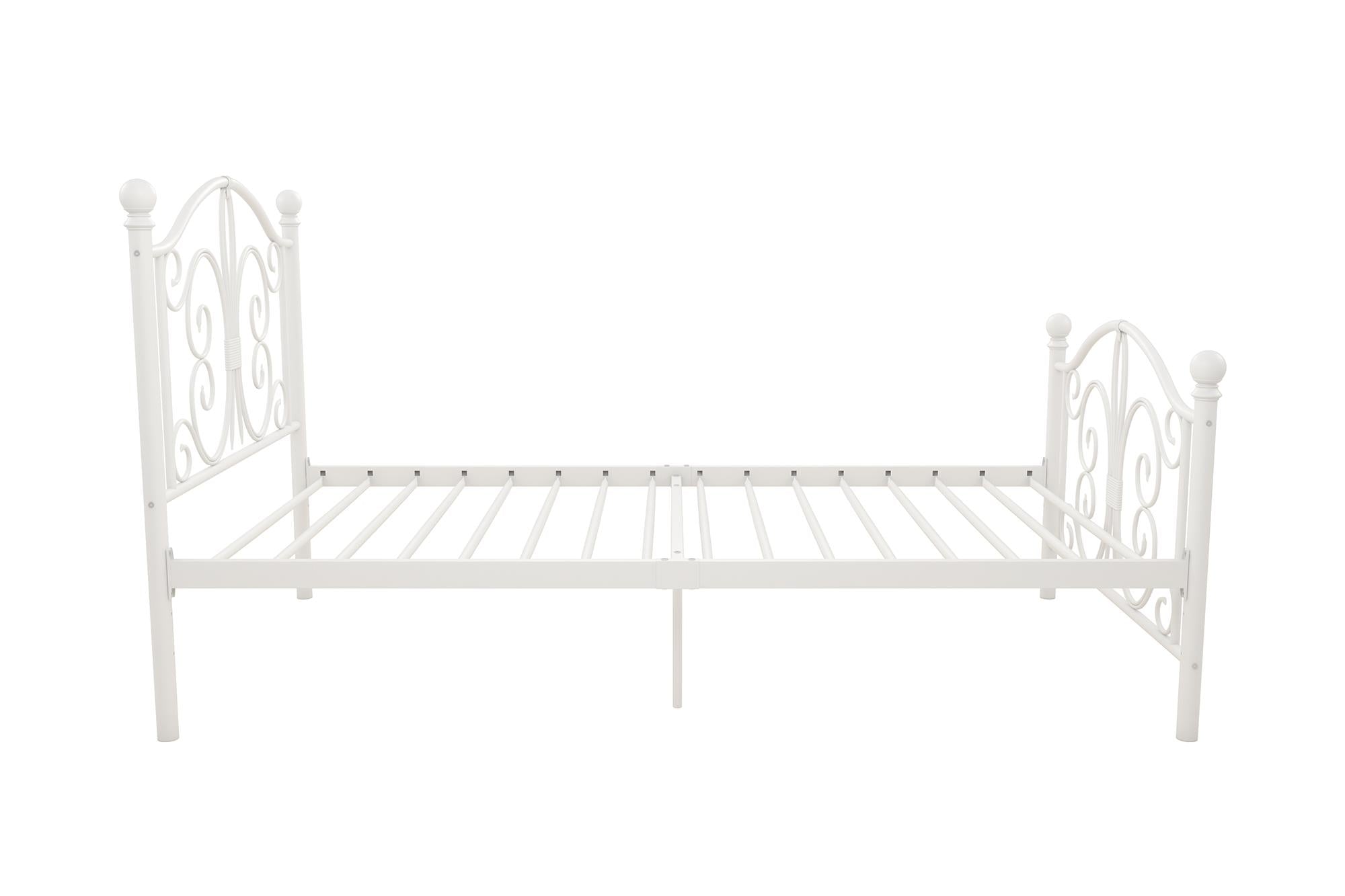 DHP Bombay Metal Bed Frame - White - Twin
