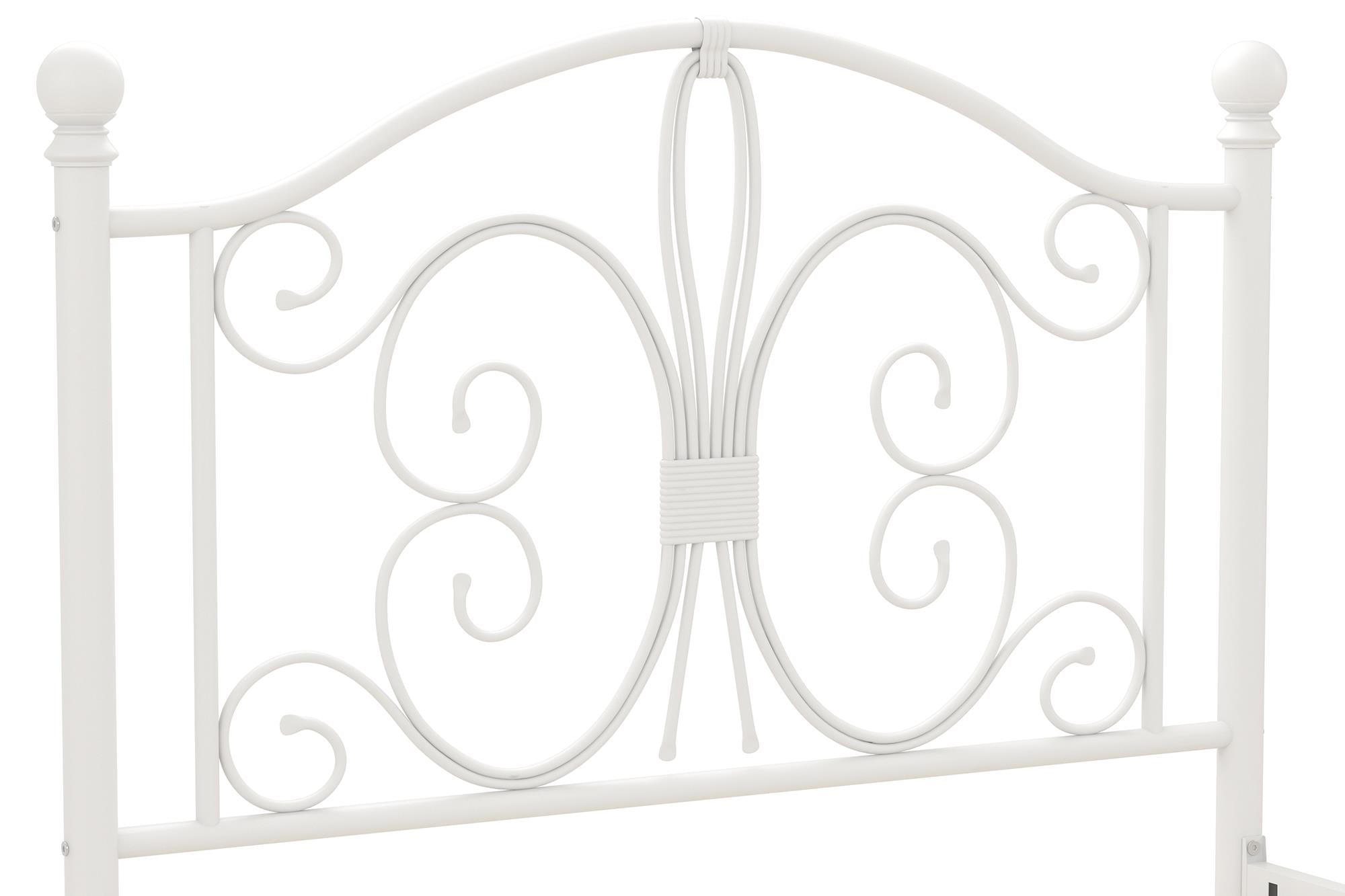 DHP Bombay Metal Bed Frame - White - Twin