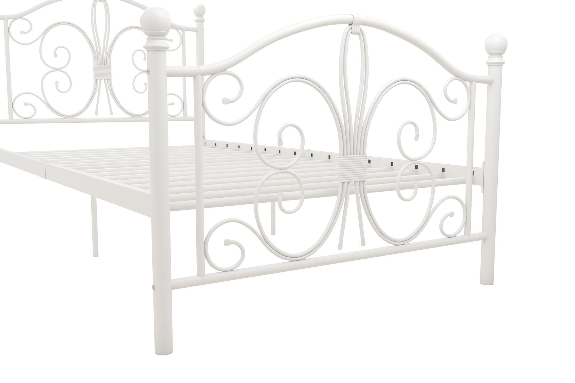 DHP Bombay Metal Bed Frame - White - Twin
