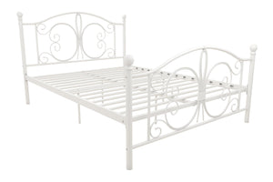 DHP Bombay Metal Bed Frame - White - Full