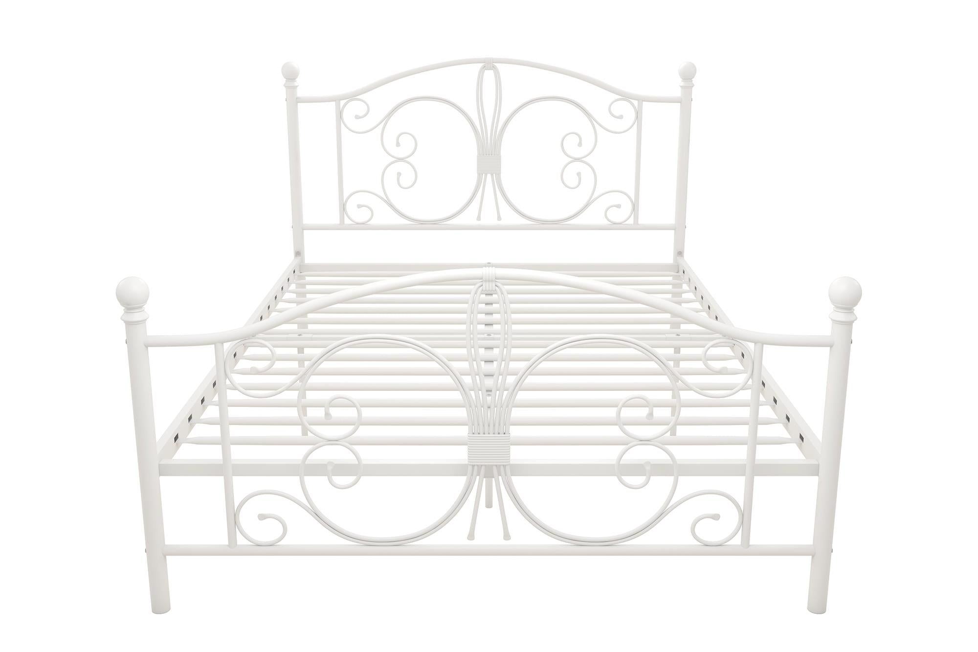 DHP Bombay Metal Bed Frame - White - Full