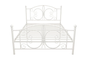 DHP Bombay Metal Bed Frame - White - Full