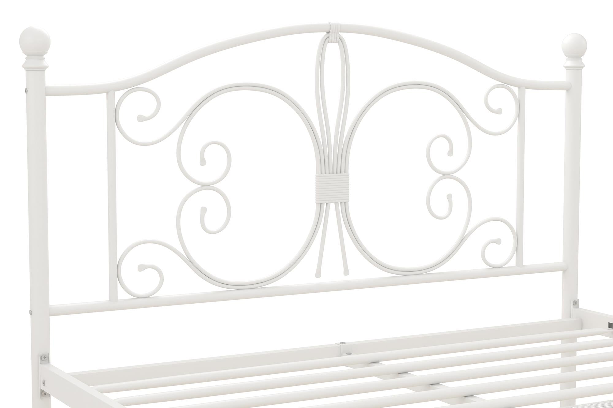DHP Bombay Metal Bed Frame - White - Full