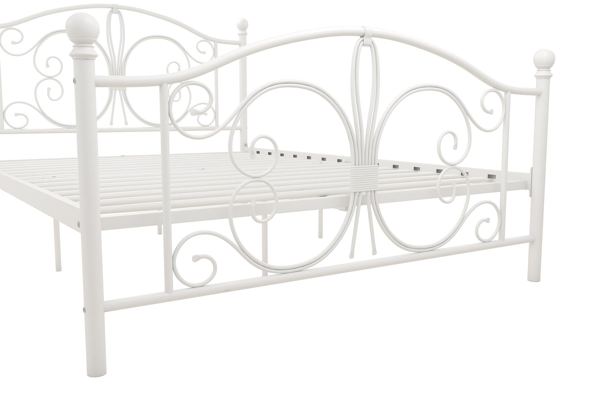 DHP Bombay Metal Bed Frame - White - Full