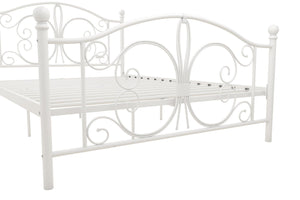DHP Bombay Metal Bed Frame - White - Full