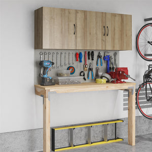 Systembuild Evolution Lory 54" Wall Cabinet - Natural - 3 Door