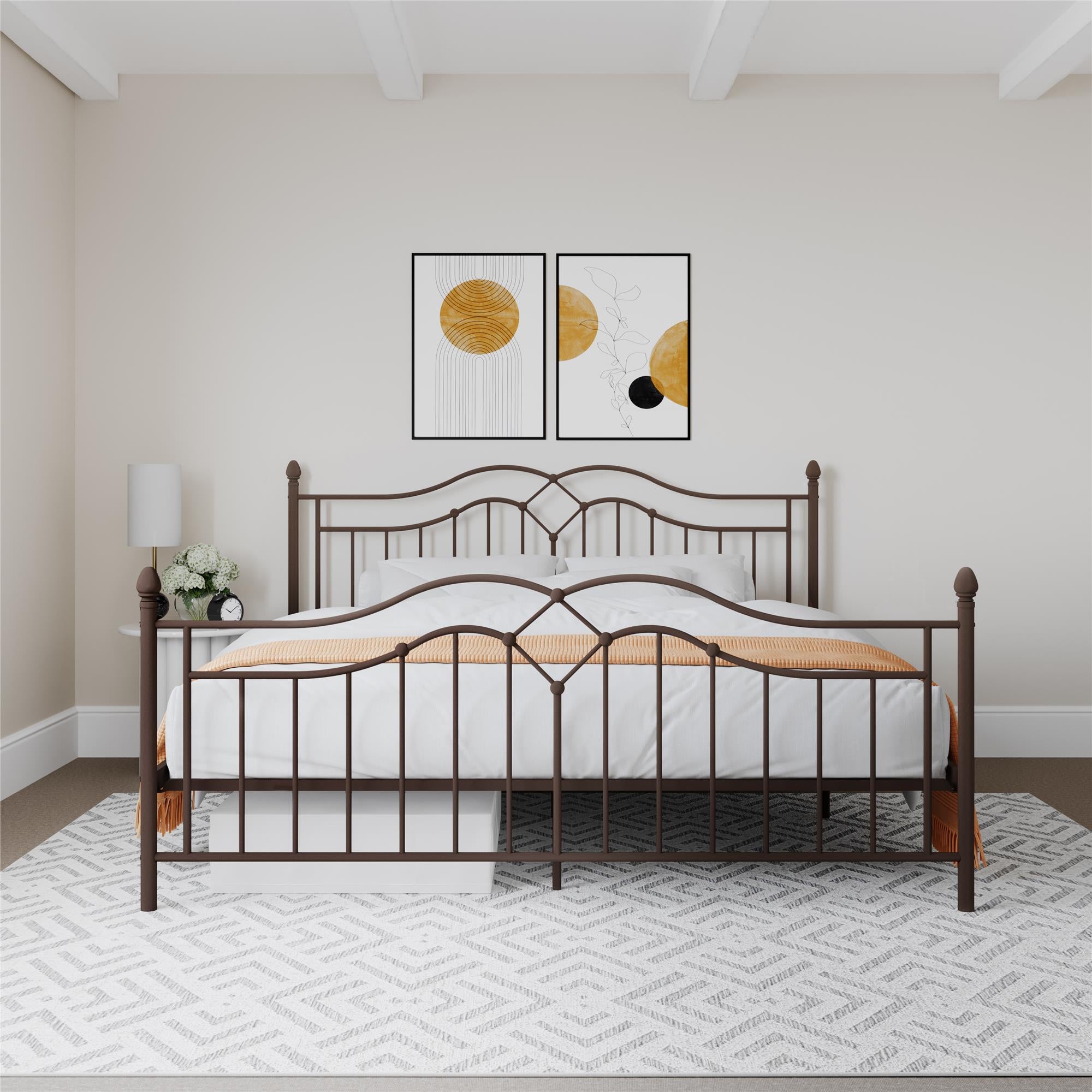 DHP Tokyo Metal Bed Frame - Bronze - King