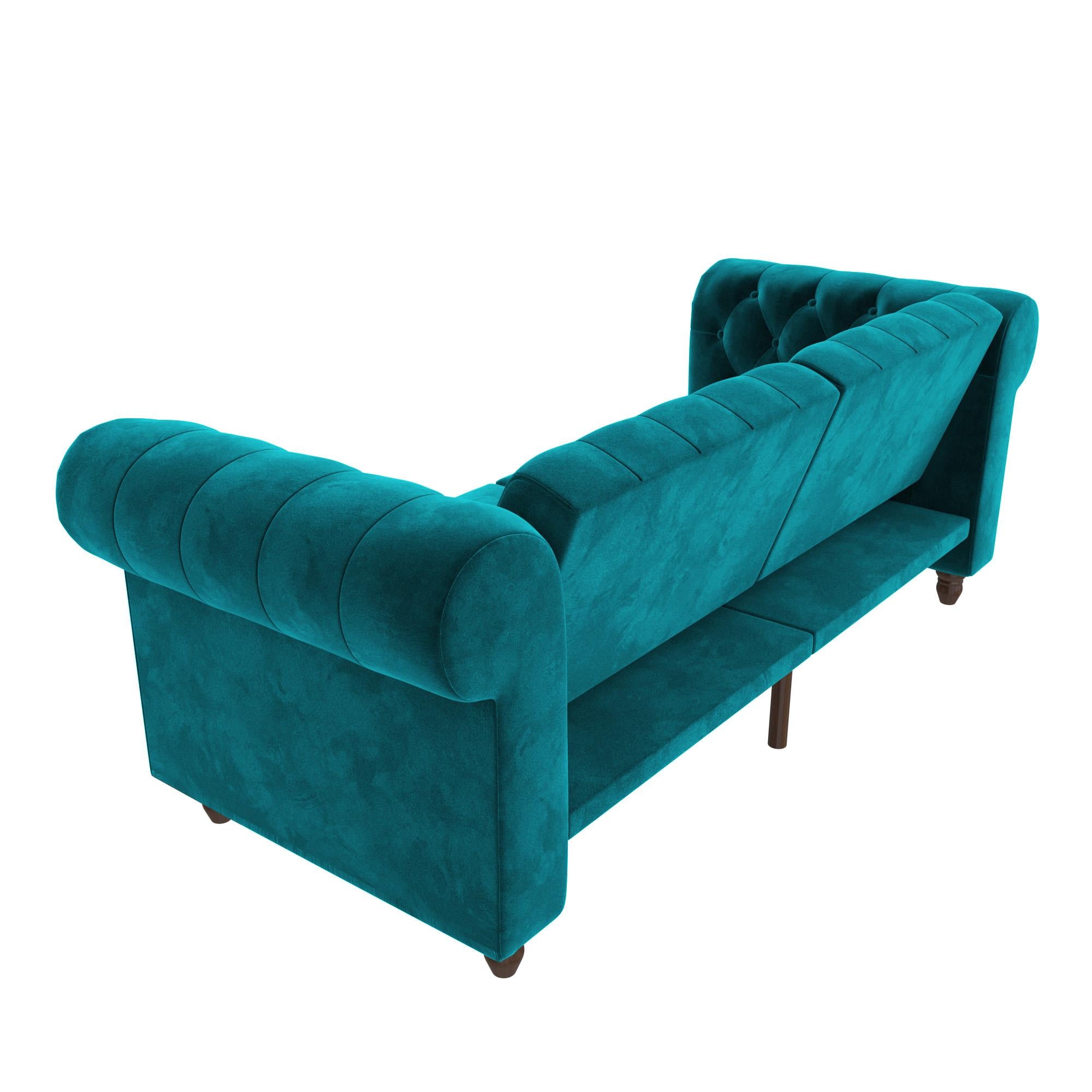 DHP Felix Chesterfield Futon Sofa - Green