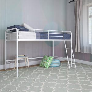 DHP Jett Kids' Low Loft Bed - White - Twin