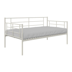 RealRooms Praxis Metal Daybed - White - Twin