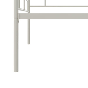 RealRooms Praxis Metal Daybed - White - Twin