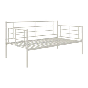 RealRooms Praxis Metal Daybed - White - Twin