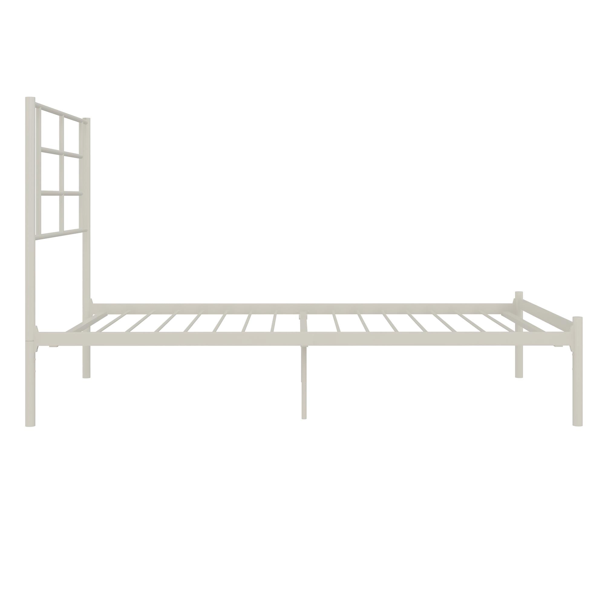 RealRooms Praxis Metal Bed - White - Twin