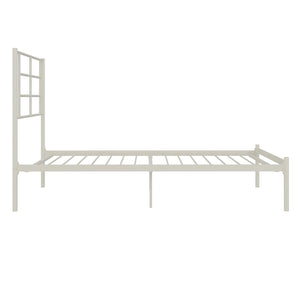 RealRooms Praxis Metal Bed - White - Twin