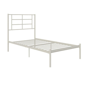 RealRooms Praxis Metal Bed - White - Twin