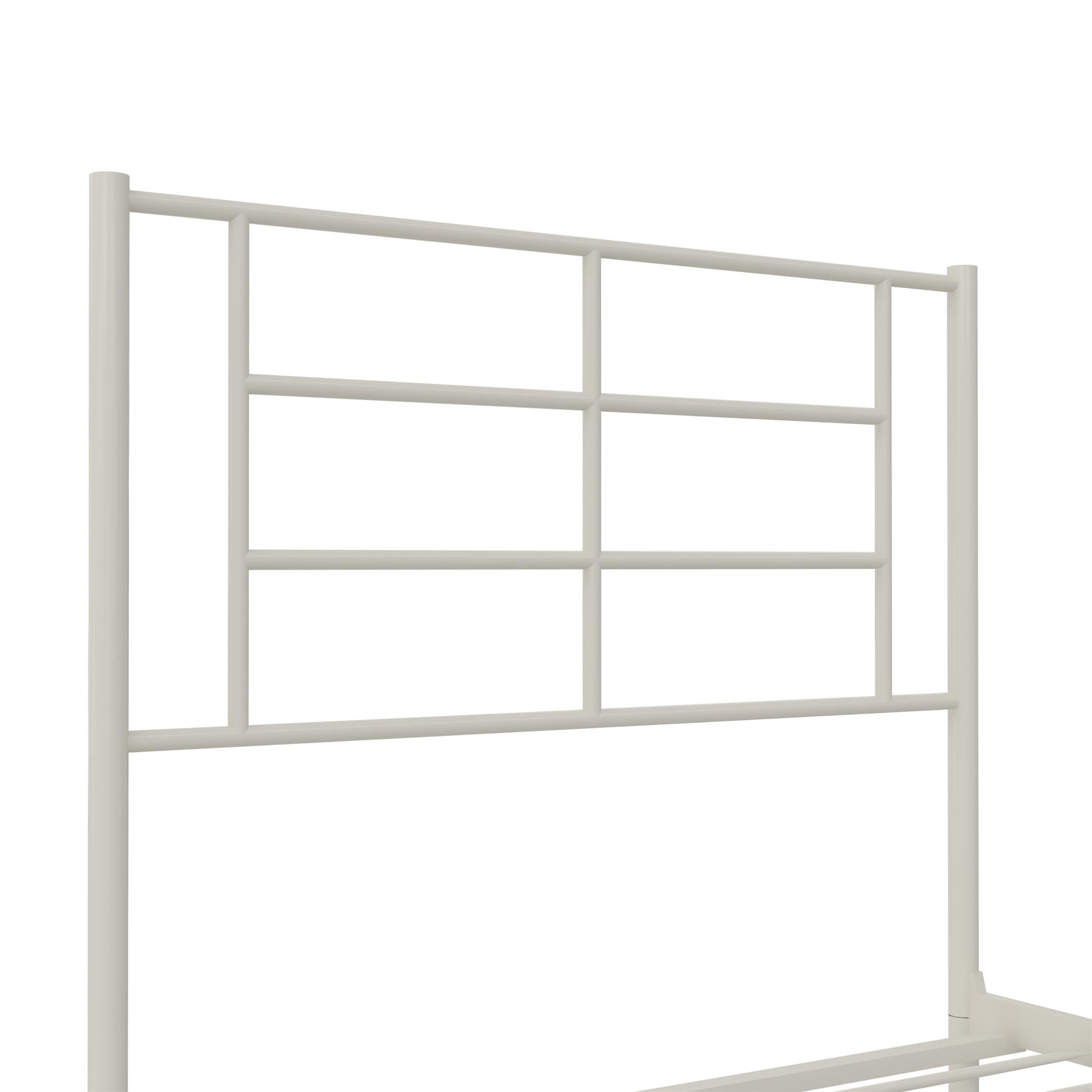 RealRooms Praxis Metal Bed - White - Twin